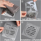 10 Pcs Disposable Bathroom Drain Cover Shower Mesh Sticker Catcher Drain Cover for Bathroom, Kitchen Sink Strainer, Sink Drainer Kitchen Essentials and Kitchen Accessories Items Mesh Strainer